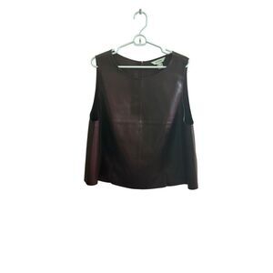Faux Leather Sleeveless top